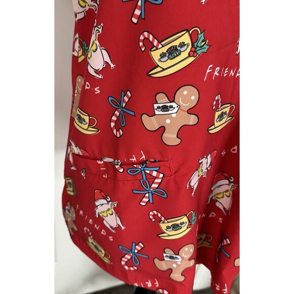 F.R.I.E.N.D.S Christmas Scrub Size Medium - Picture 3 of 6